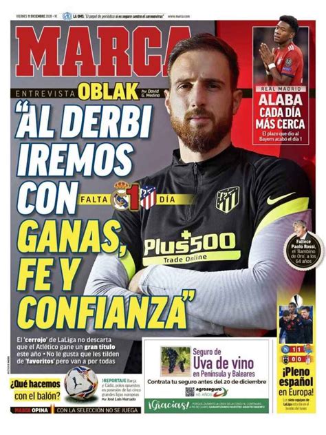 La Portada Del Diario Marca 11122020