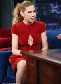 Zosia Mamet Lets It All Hang Out As She Displays Plenty Of Cleavage And Side Boob In Daring