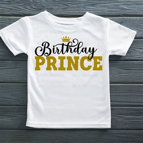 Birthday Prince Svg Birthday Boy Svg Birthday Svg Cricut Etsy Canada