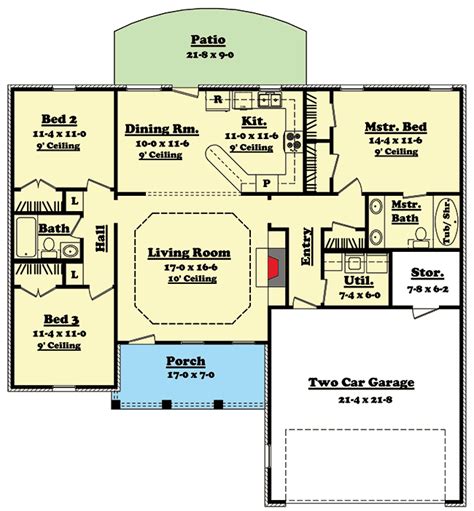 Maybe you would like to learn more about one of these? Split Bedroom Ranch House Plan - 11703HZ | Architectural ...