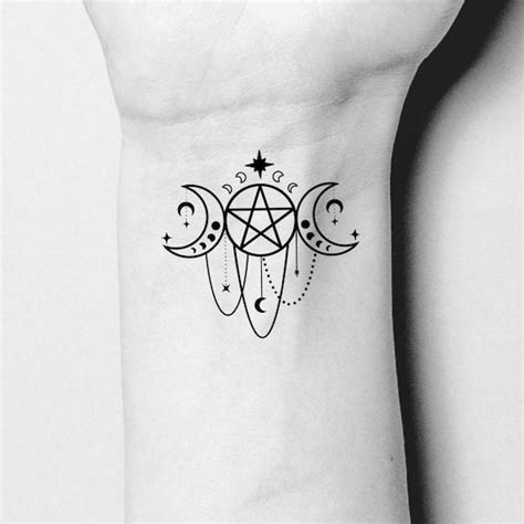 Pentacle Tattoo Wicca Tattoo Witchcraft Tattoos Sternum Tattoo