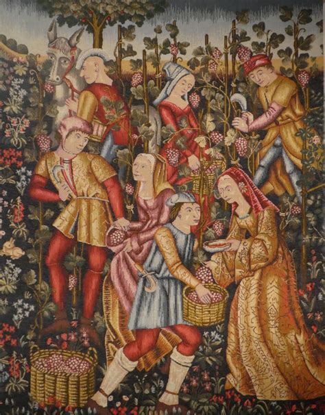 Grapes Harvest The Tapestry House Jacquard Woven Tapestries