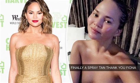 Chrissy Teigen Covers Bare Bust As She Appears Naked In Seriously