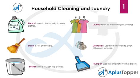 Household Cleaning And Laundry Vocabulary List Of Household Cleaning