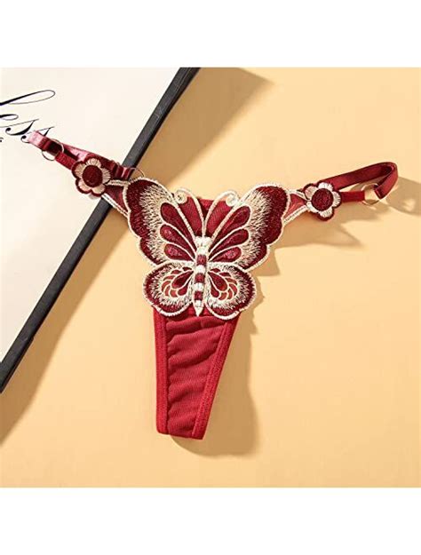 Buy Slithice Women Sexy G String Panties With Cute Butterfly Pattern