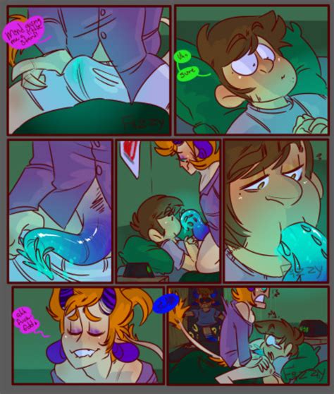 rule 34 bedroom black eyes blue penis brown hair caught caught in the act comic comic page edd