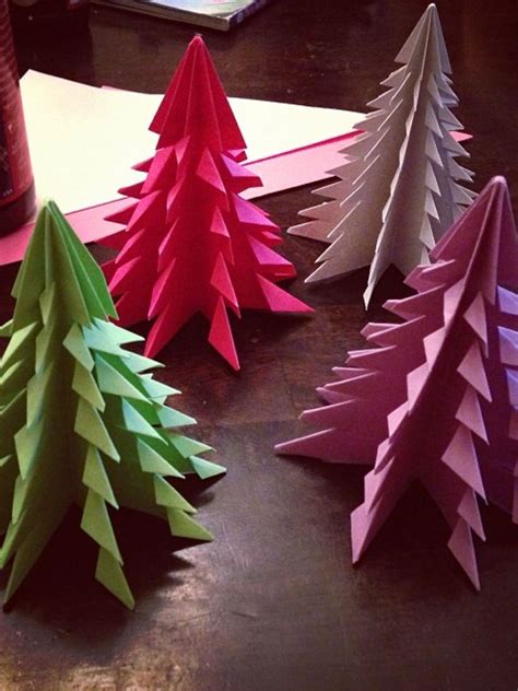 We Made Christmas Tree Origami For Craft Night