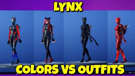 New Lynx Skin Colors On Different Outfits In Fortnite Youtube