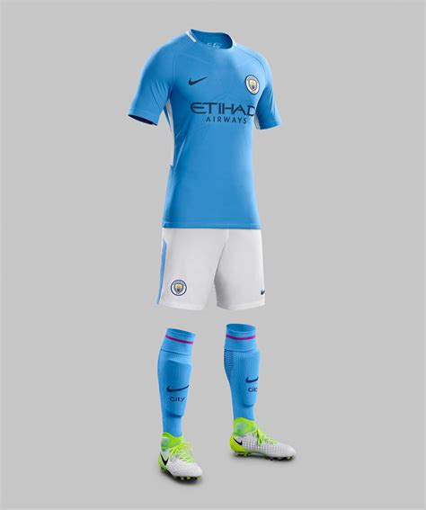 Sergio aguero will exit man city this summer and barca, juve and psg are reportedly battling it out for his signature. Manchester City 17-18 Home Kit Released - Footy Headlines