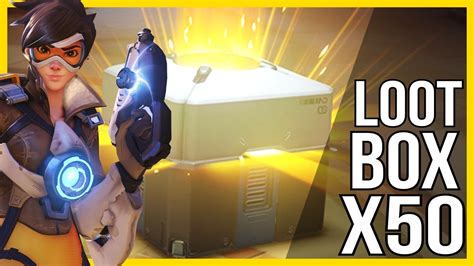 Overwatch Opening 50 Loot Boxes Facecam Youtube