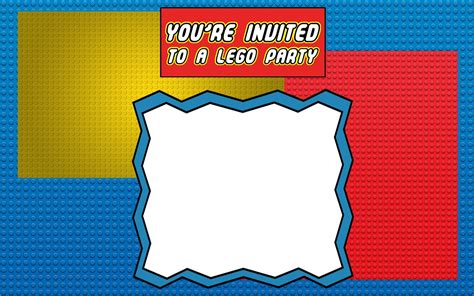 printable lego invitation templates invitations