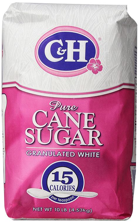 Candh Pure Cane Granulated White Sugar 10 Lb Grocery