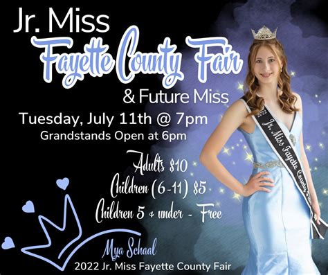 Junior Miss Pageant Fayette County Fair
