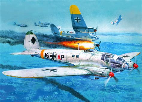 Wallpaper Id 1309317 Heinkel He 111 Aircraft World War Ii 8k