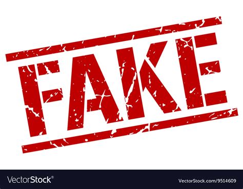 Fake Stamp Royalty Free Vector Image Vectorstock