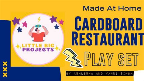 Diy Cardboard Restaurant Playset Easy And Fun School Projects For