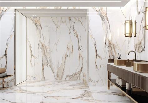 Calacatta Gold Marble Bathroom