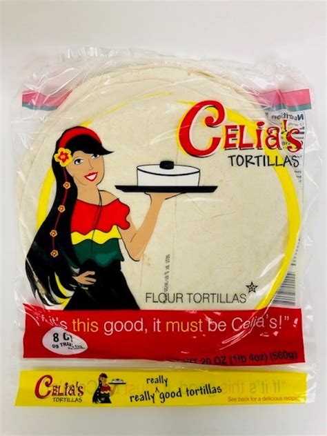 Celias 10 In Flour Tortilla 8 Ct 20 Oz Gj Curbside