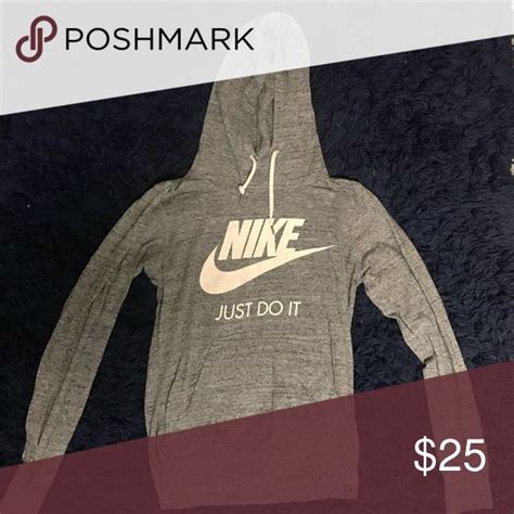 Nike “just Do It” Hoodie Tube Neck Hoodie Size Small Nike Tops