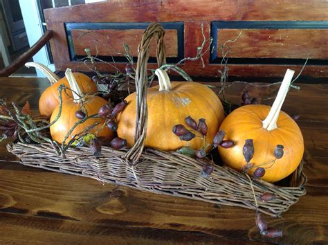 Pumpkin Basket With Images Autumn Decorating Pumpkin