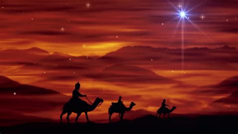 Wise Men Following The Star Stock Footage Video 100 Royalty Free