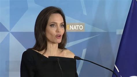Angelina Jolie Urges Nato To Tackle Sexual Violence In War Youtube