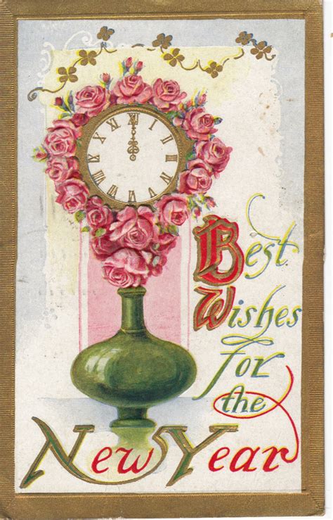 Vintage New Year Greetings And Postcards Lets Celebrate