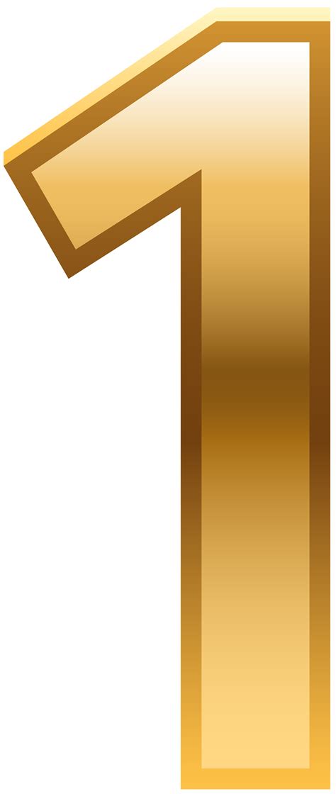 Number One Golden Transparent Png Image Gallery Yopriceville High