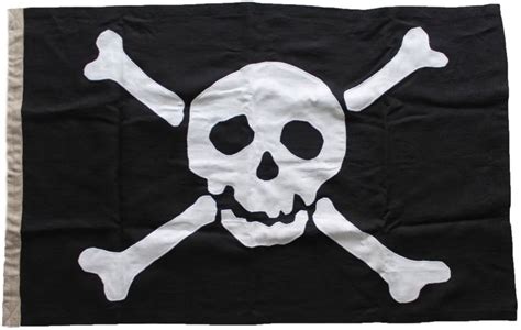 Authentic Jolly Roger Flag Misc Flags Authentic Jolly Roger Linen