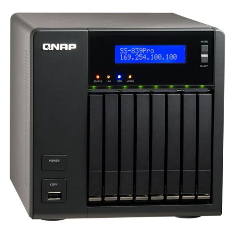 Nas has the following advantages: SS-839 PRO - NAS/STORAGE QNAP PARA 8 HDS DE 2.5