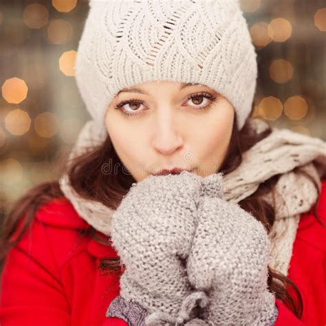 Winter Girl Stock Image Image Of Cute Face Girl Positive 33752543