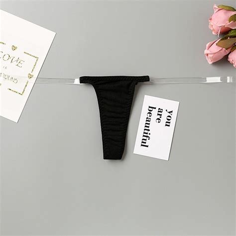 Women Sexy Briefs Panties Low Waist Bikini Thongs Gstring Glossy Pink Underwear Ebay