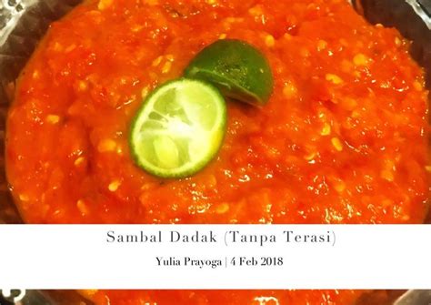 Resep sambal terasi mentah apk we provide on this page is original, direct fetch from google store. Resep Sambal Dadakan Enak - Diah Didi S Kitchen Sambal ...