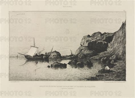 Fishing Boat Making A Port Of Call At The Rocks Of Collioure 1878