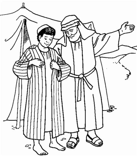 28 Joseph's Coat Of Many Colors Coloring Page in 2020 | Sunday school coloring pages, Bible