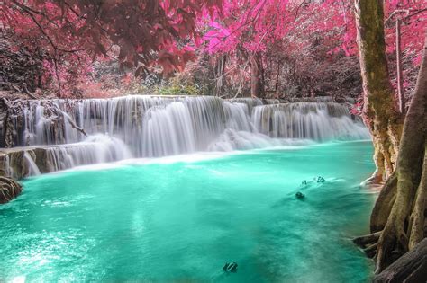Kanchanaburi Falls Thailand Rwaterfalls