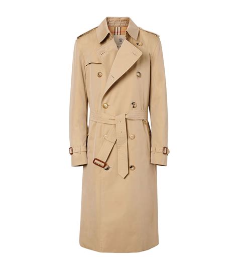 Mens Burberry Neutrals The Long Kensington Heritage Trench Coat