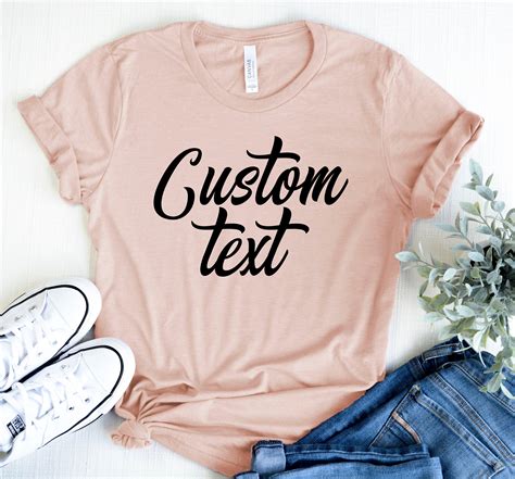 custom shirt customized tee personalized shirt custom text etsy