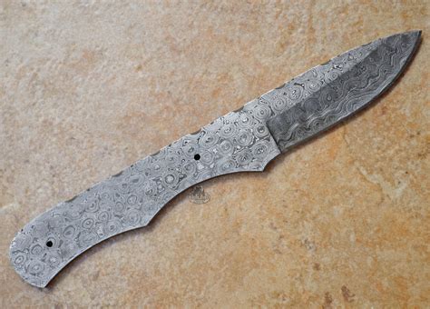 Knife Blank Damascus Hunter Blade Hunting Blanks Skinning Skinner Steel