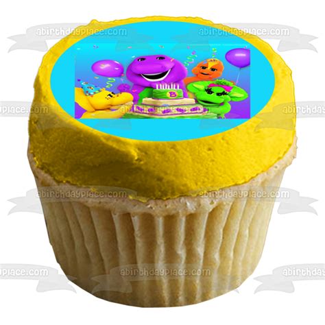 Barney Birthday Baby Bop Bj And Riff Edible Cake Topper Image Abpid035
