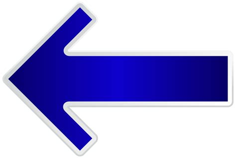 Arrow Clip Art Blue Arrow Left Transparent Png Clip A