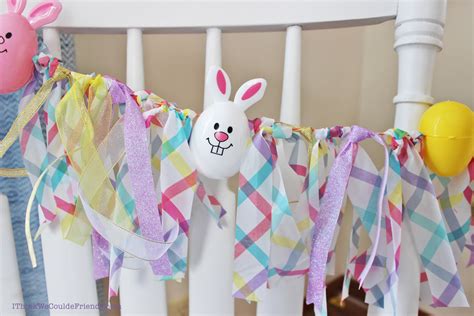 Diy Easter Egg Garland Decoration With Dollar Tree Items Quick And Easy