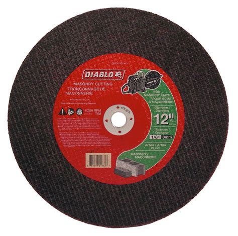 Diablo Masonry High Speed Cut Off Disc X X Mm The Home Depot