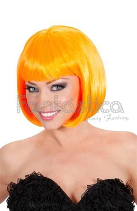 Orange Bob Style Wig