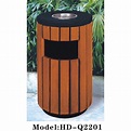 木製圓形戶外垃圾桶(HD-Q2201)