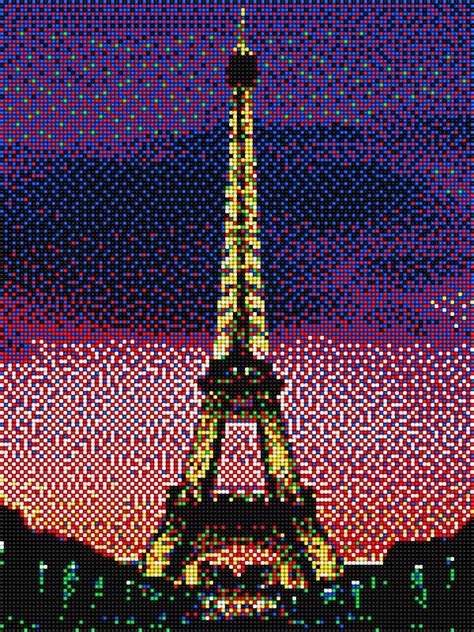 Pixel Art Efiel Tower Tower Pixel Art Eiffel Tower
