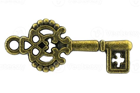 Free Vintage Key Antique Golden Key On White Background 8525816 Png