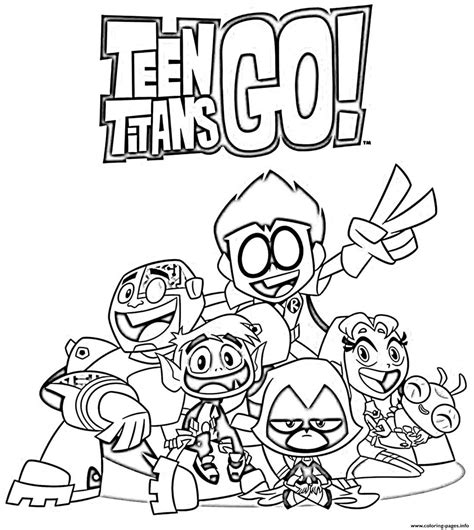 Team Titans Coloring Pages