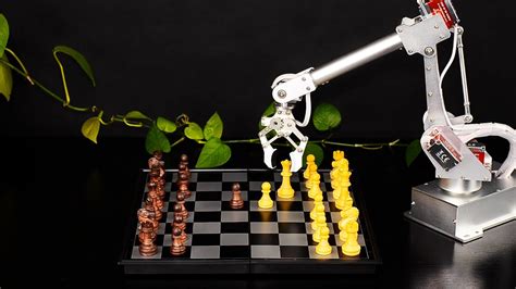 7bot Desktop Robot Arm Playing Chess With Human Youtube