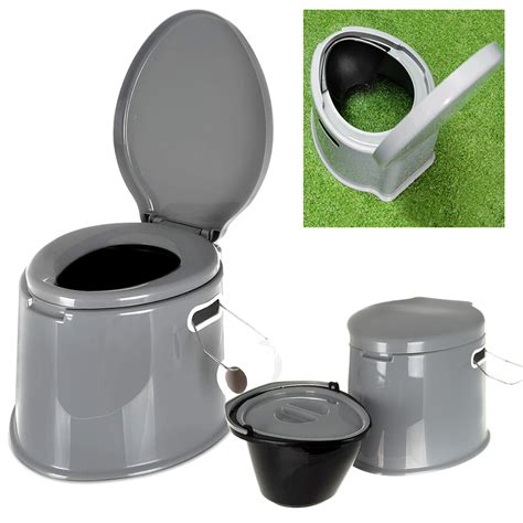 5l Portable Toilet Compact Potty Loo Camping Caravan Picnic Fishing